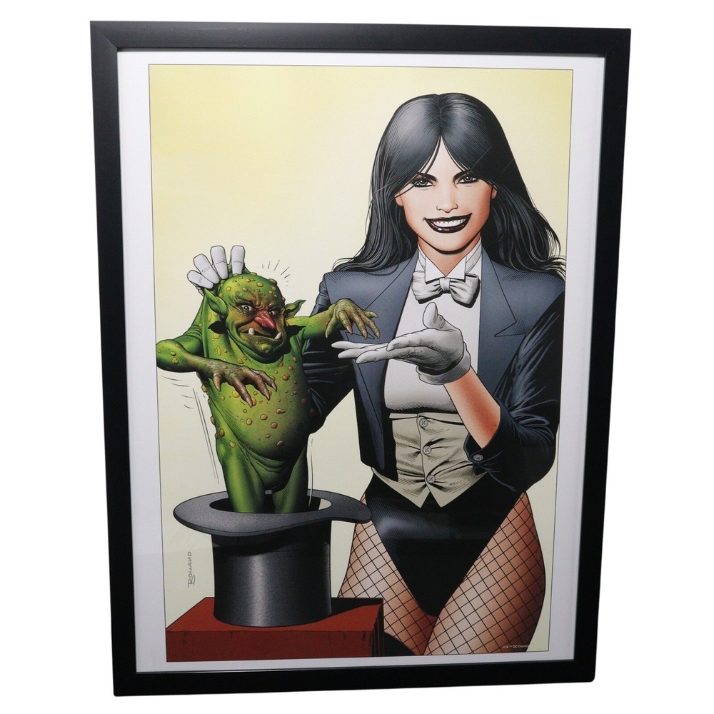 Zatanna Framed 12x16 Comic Cover Art by‎ Brian Bolland | DC Comics